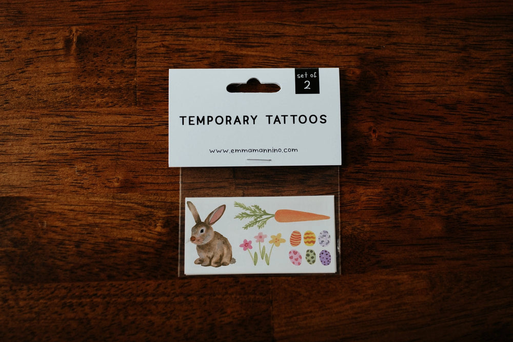 Easter Spring Bunny Temporary Tattoos Saint & Company Lil Tulips