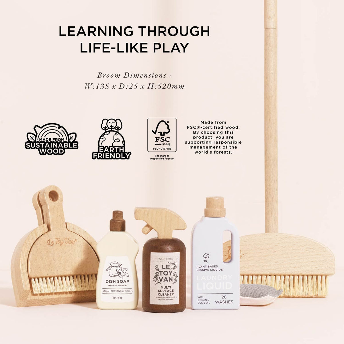 Eco-Friendly Cleaning Set Le Toy Van Lil Tulips