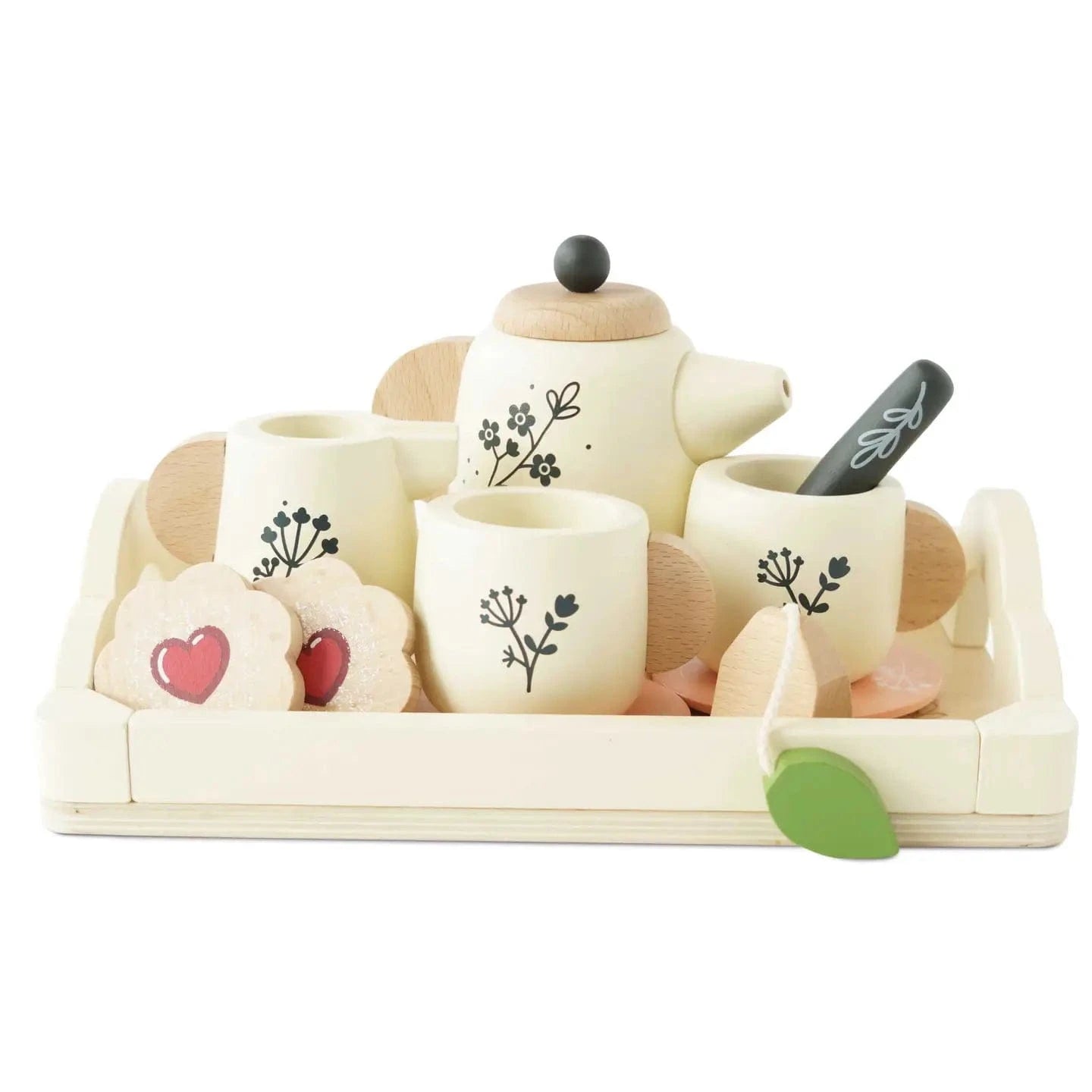 Eco-Friendly Wooden Tea Set & Tray Le Toy Van Lil Tulips