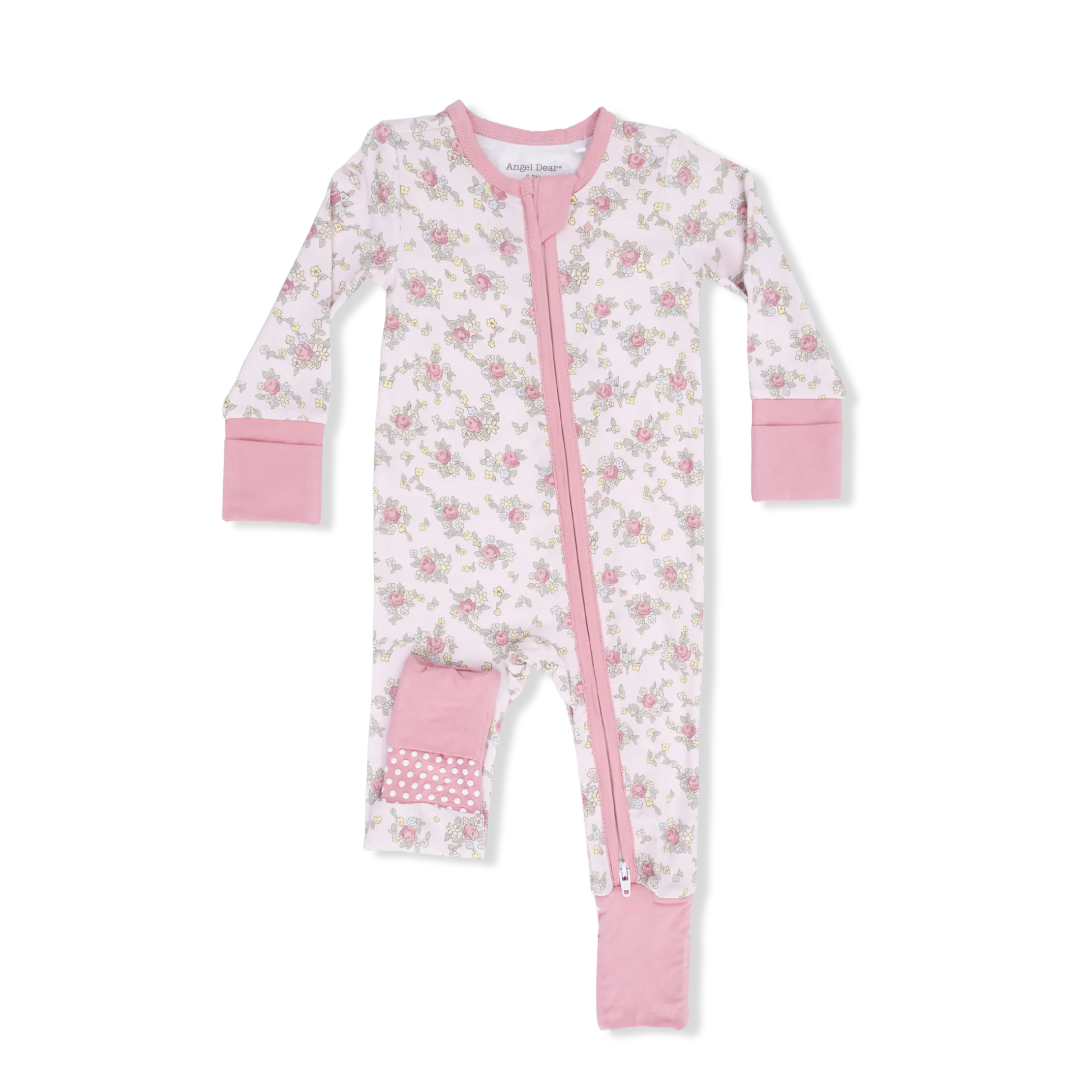 Edith's Rose Garden- 2 Way Zipper Romper Angel Dear Lil Tulips