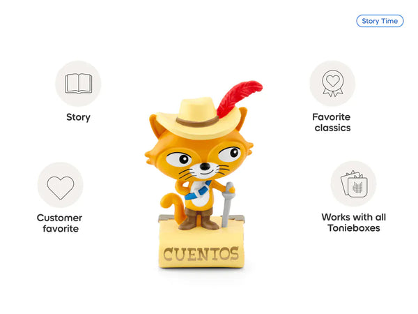 El Gato Con Botas & Otros Cuentos Clásicos Tonie (en Español) Tonies Lil Tulips