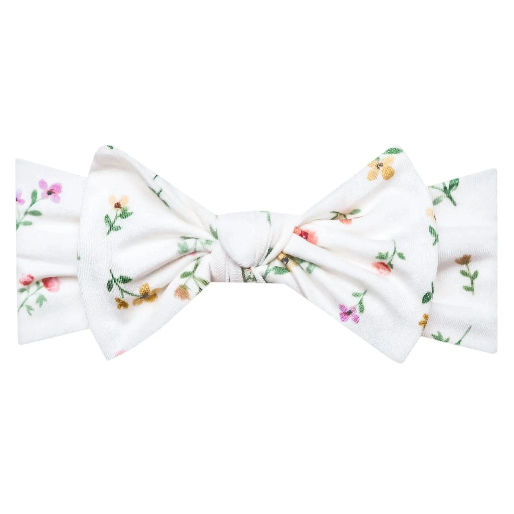Eloise Knit Headband Bow Copper Pearl Lil Tulips