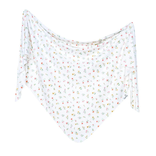 Eloise Knit Swaddle Blanket Copper Pearl Lil Tulips