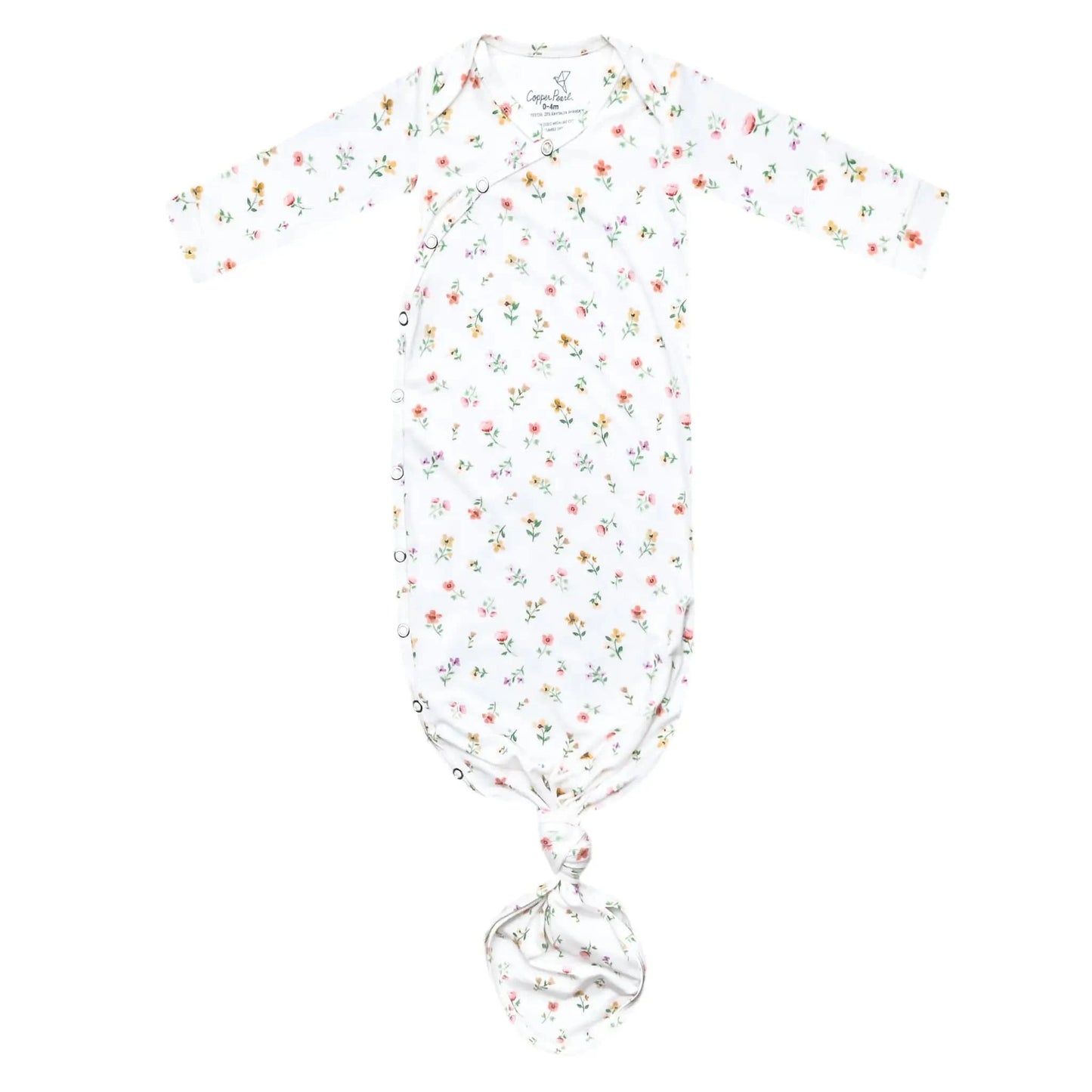 Eloise Newborn Knotted Gown Copper Pearl Lil Tulips
