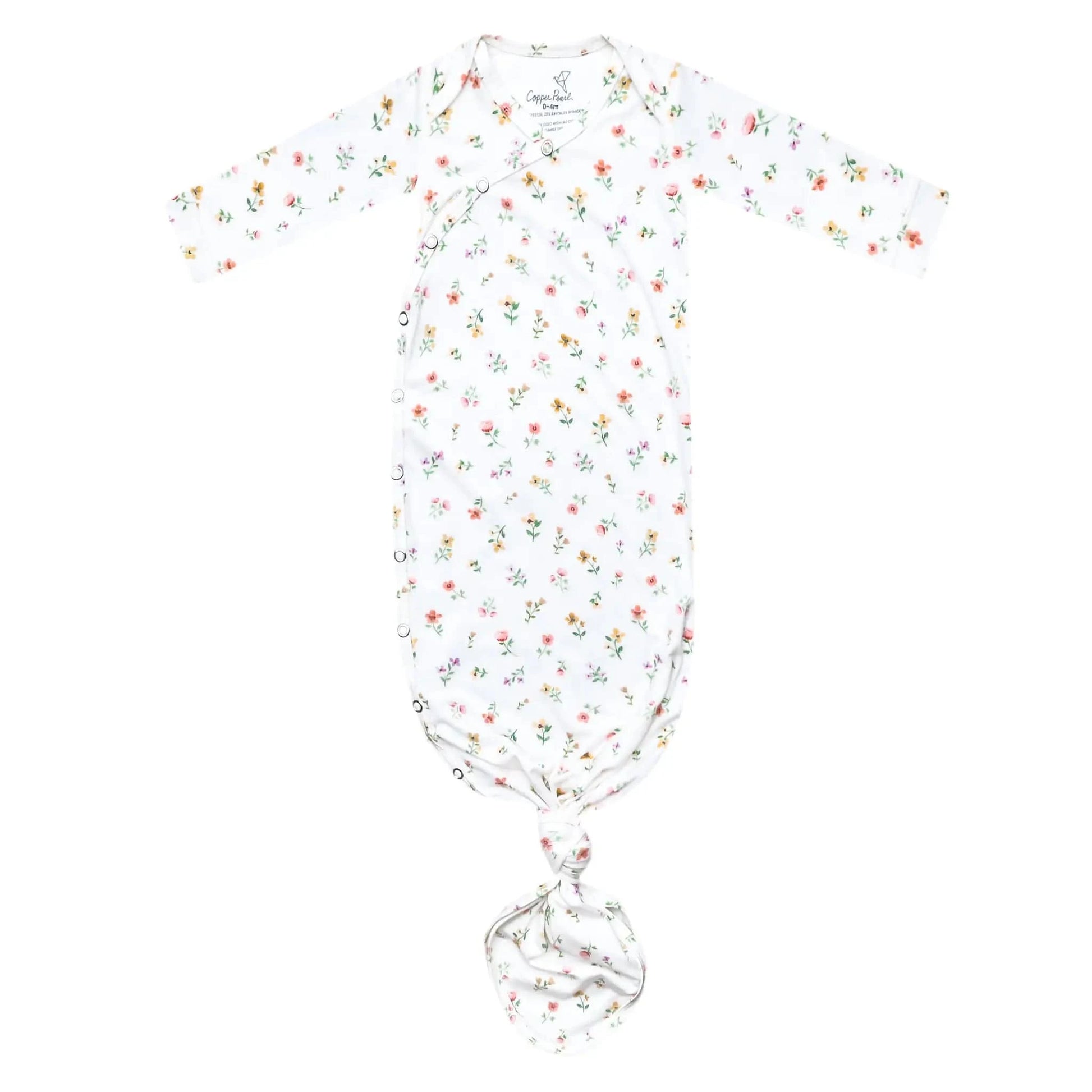 Eloise Newborn Knotted Gown Copper Pearl Lil Tulips