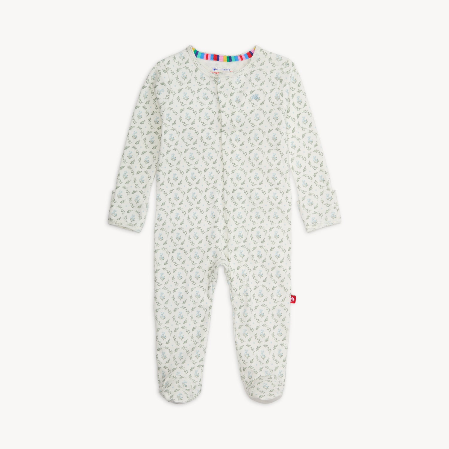 Eloise Organic Cotton Footie Magnetic Me Lil Tulips