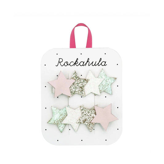 Enchanted Shimmer Star Hair Clips Rockahula Kids buble Lil Tulips
