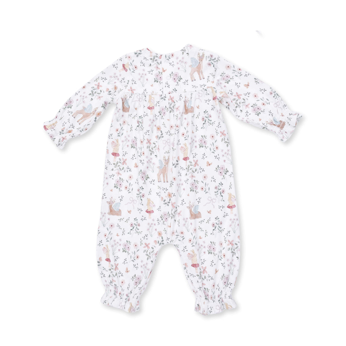 Enchanted Woodland - Smocked Long Sleeve Romper Angel Dear Lil Tulips