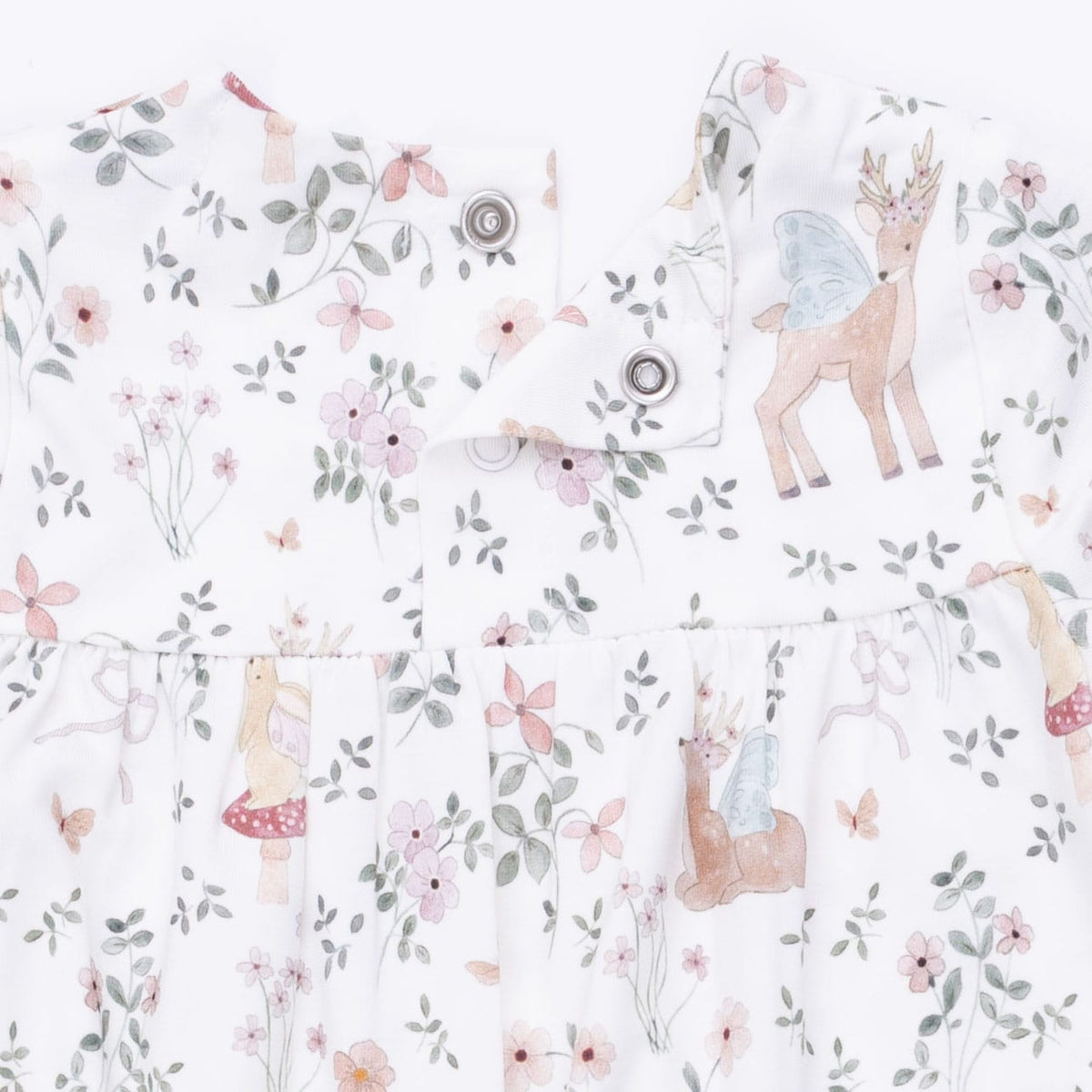 Enchanted Woodland - Smocked Long Sleeve Romper Angel Dear Lil Tulips