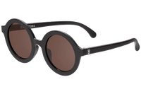 Euro Round Jet Black Sunglasses with Amber Lens Babiators Lil Tulips