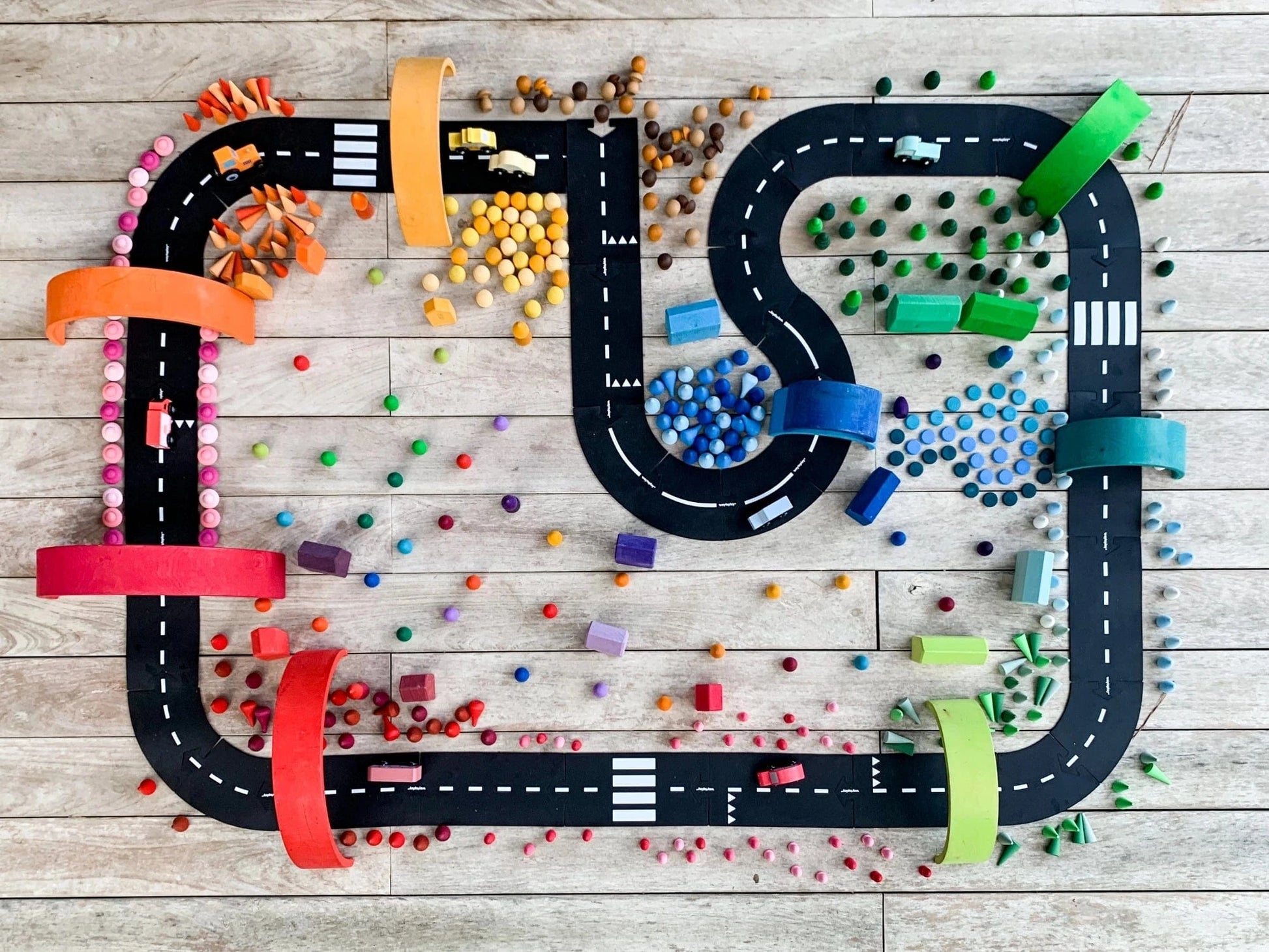 Extra Long Flexible Road Set - Waytoplay King of the Road waytoplay Lil Tulips