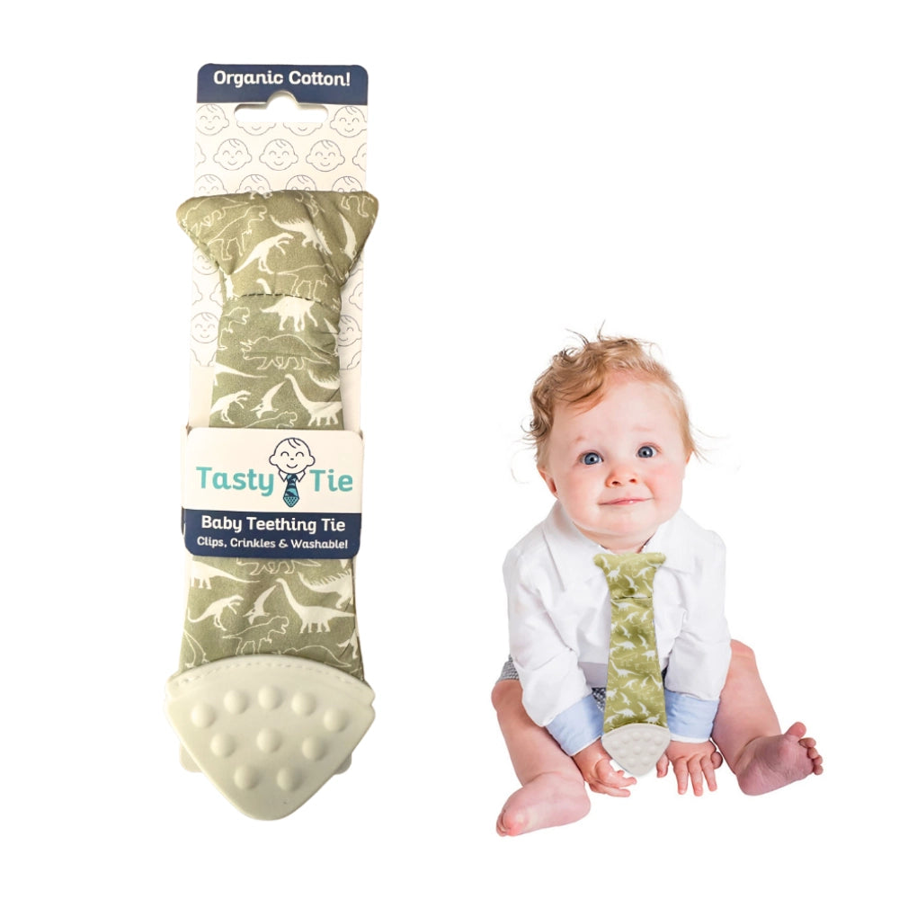 Dino Tasty Tie Teether, Crinkle*