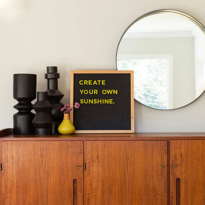 15x15 Black Magnetic Chalkboard
