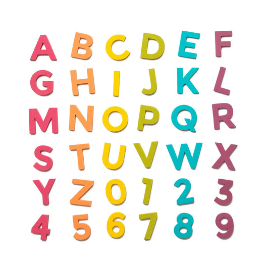 2" 36pc Rainbow Pop Magnetic Letters
