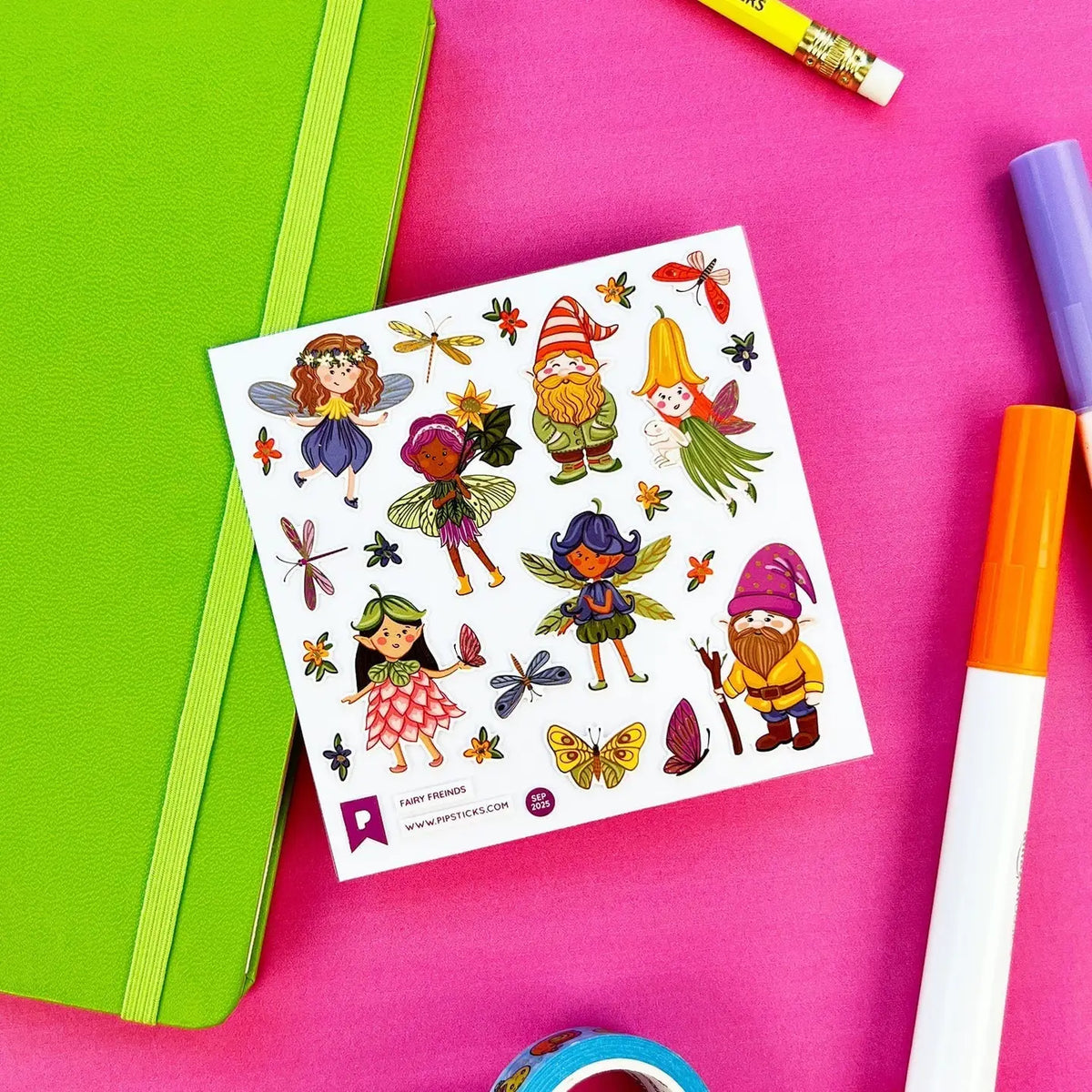 Fairy Friends Stickers Pipsticks Lil Tulips