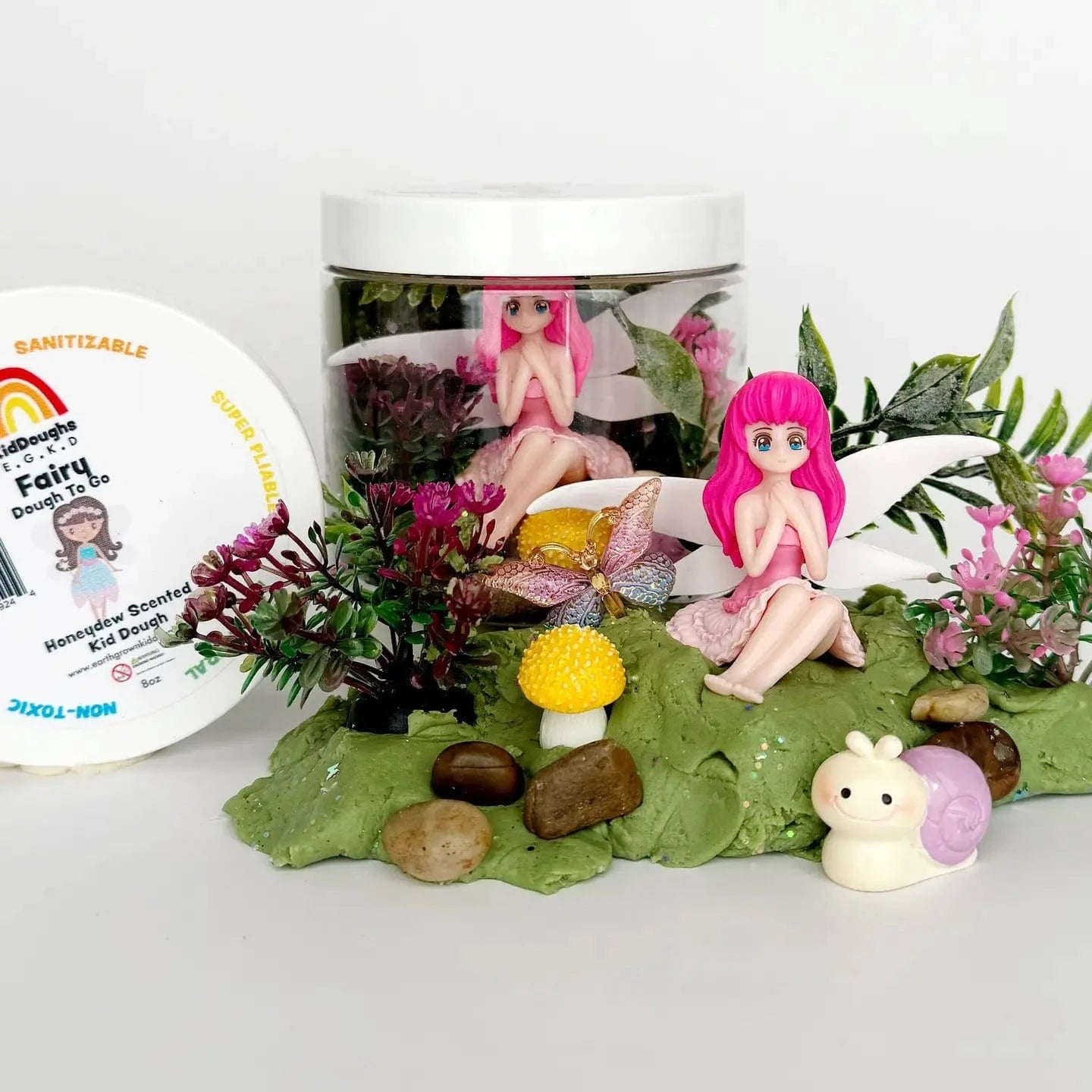 Fairy (Honeydew Melon) Dough-To-Go Earth Grown KidDoughs Lil Tulips