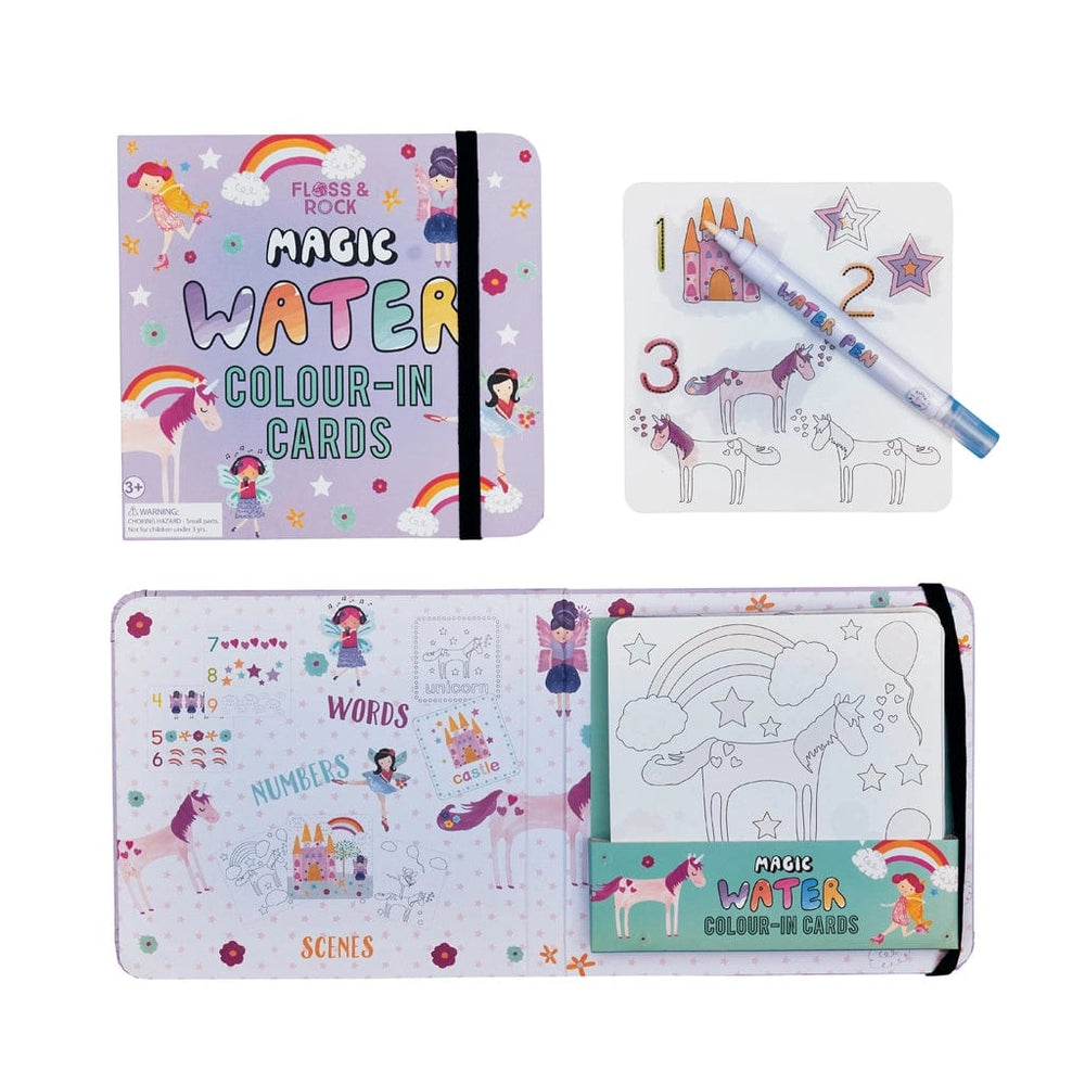 Fairy Unicorn Water Magic Pen & Color-In Cards Floss and Rock Lil Tulips