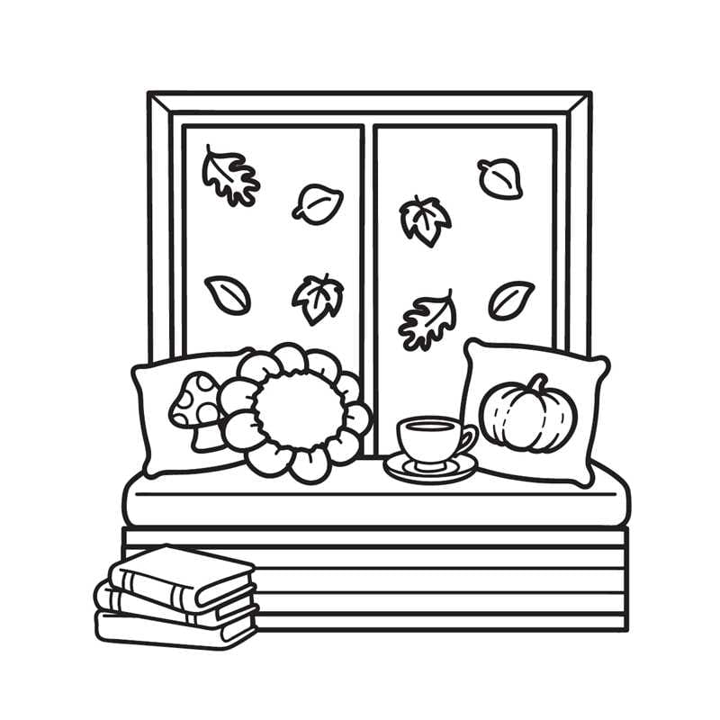 Fall Harvest Mini Coloring Book Simon & Schuster Lil Tulips