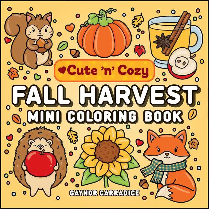 Fall Harvest Mini Coloring Book Simon & Schuster Lil Tulips