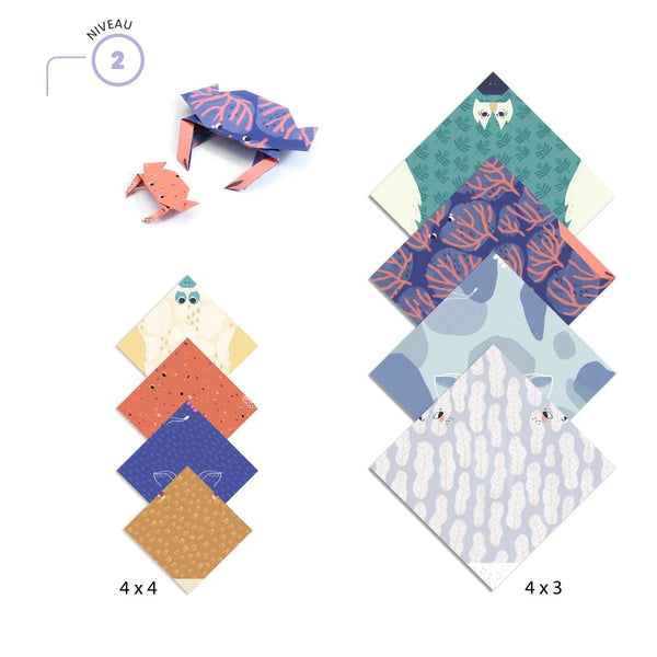 Family Origami Paper Craft Kit Djeco Lil Tulips
