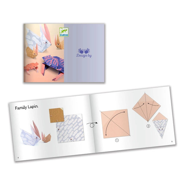 Family Origami Paper Craft Kit Djeco Lil Tulips