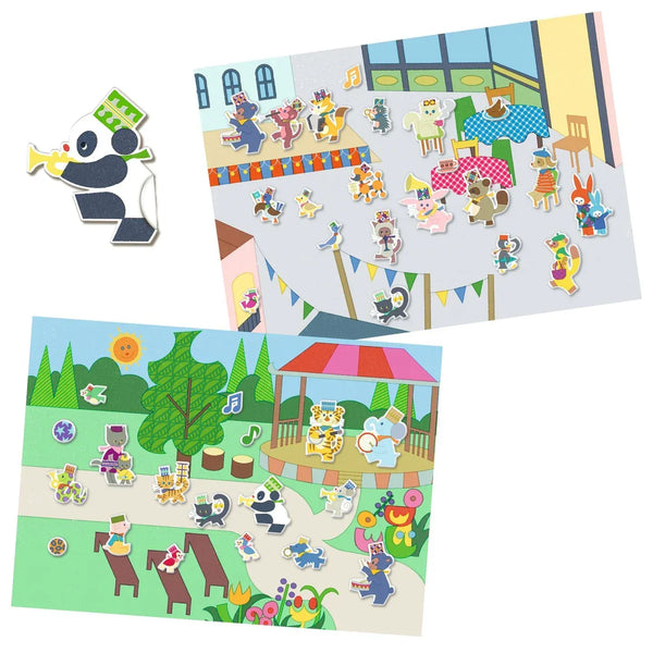 Fanfare Repositionable Stickers Djeco Lil Tulips