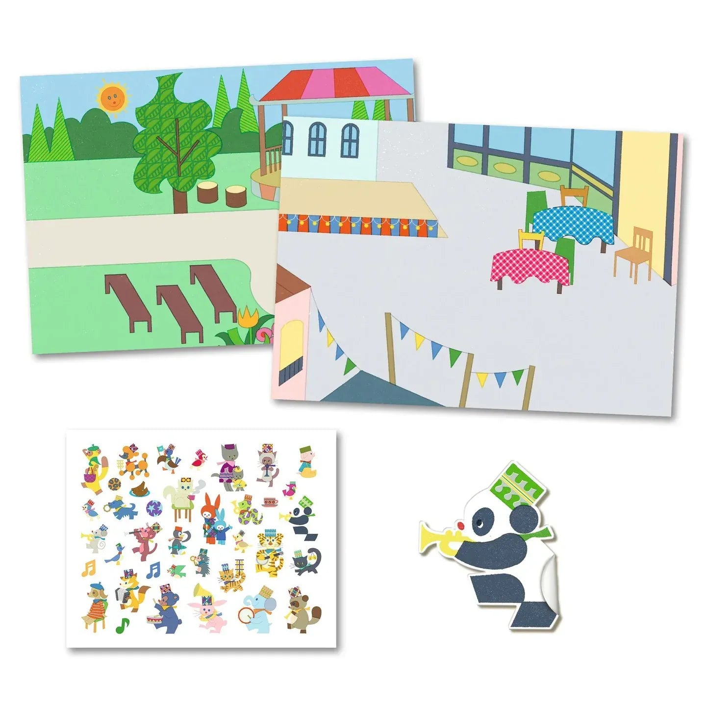Fanfare Repositionable Stickers Djeco Lil Tulips