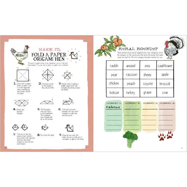 Farm Anatomy Activity Book Hachette Lil Tulips