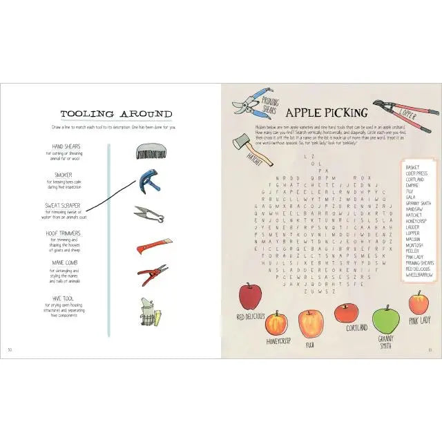 Farm Anatomy Activity Book Hachette Lil Tulips