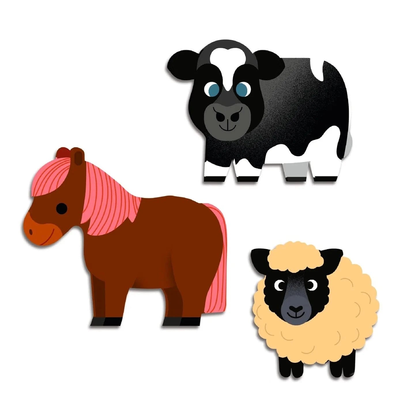 Farm Animals Baby Stickers Djeco Lil Tulips