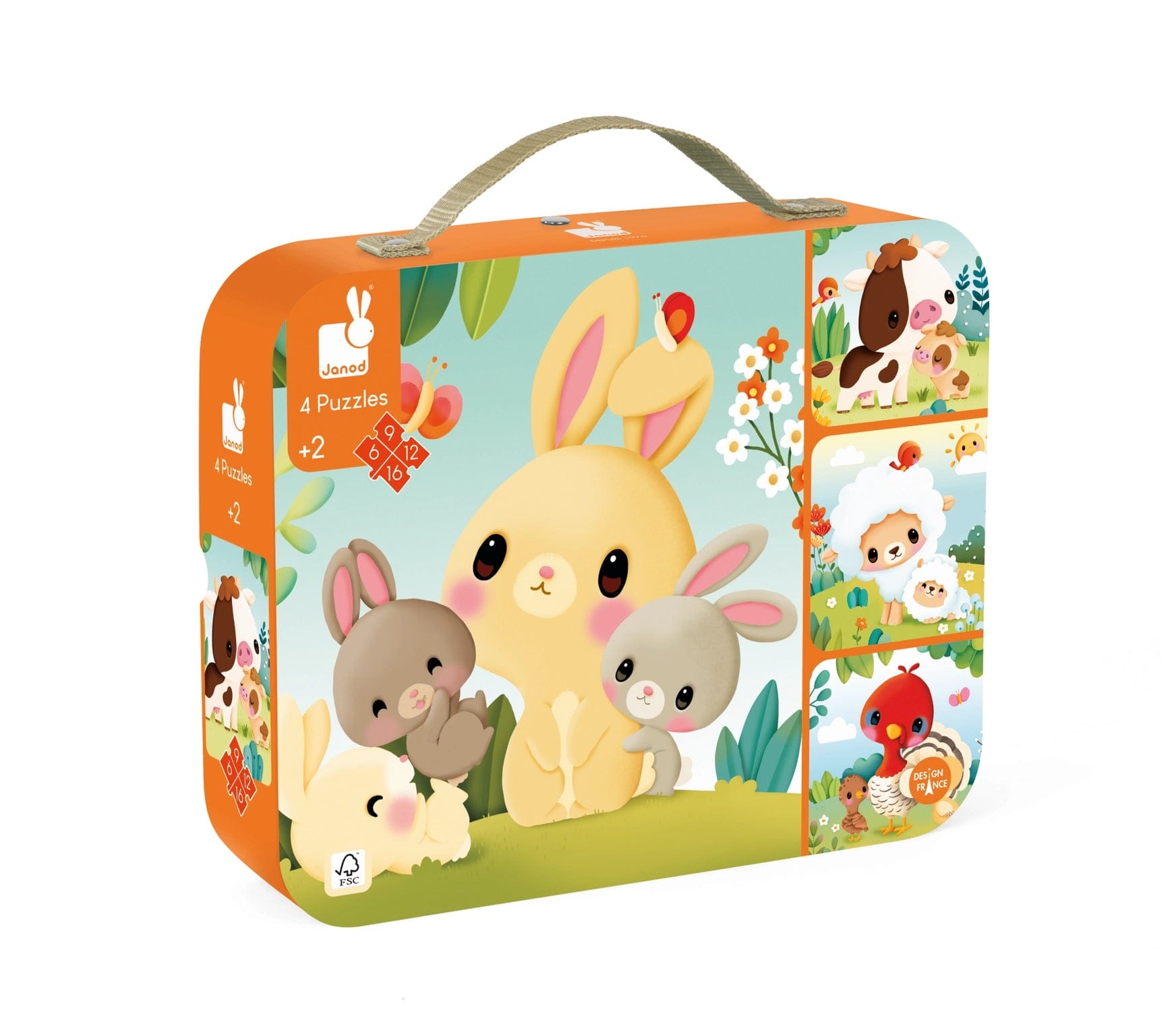 Farm Animals Progressive Puzzles Janod Lil Tulips