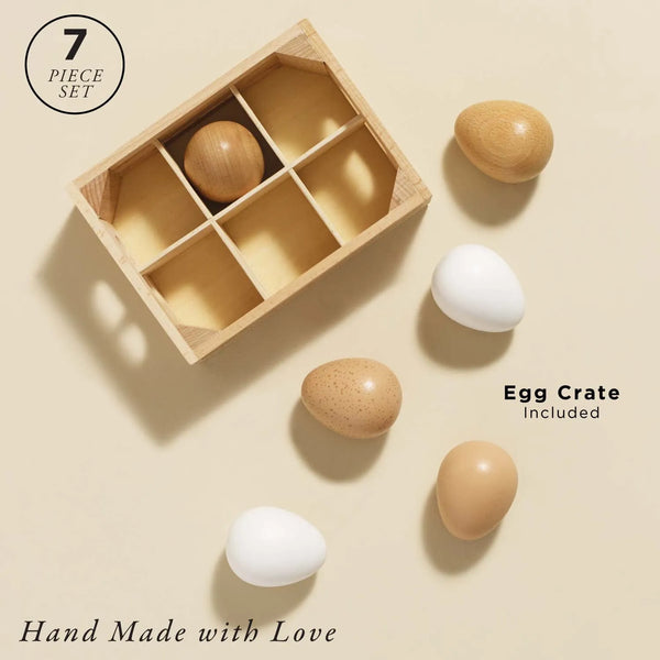 Farm Eggs Wooden Market Crate Le Toy Van Lil Tulips