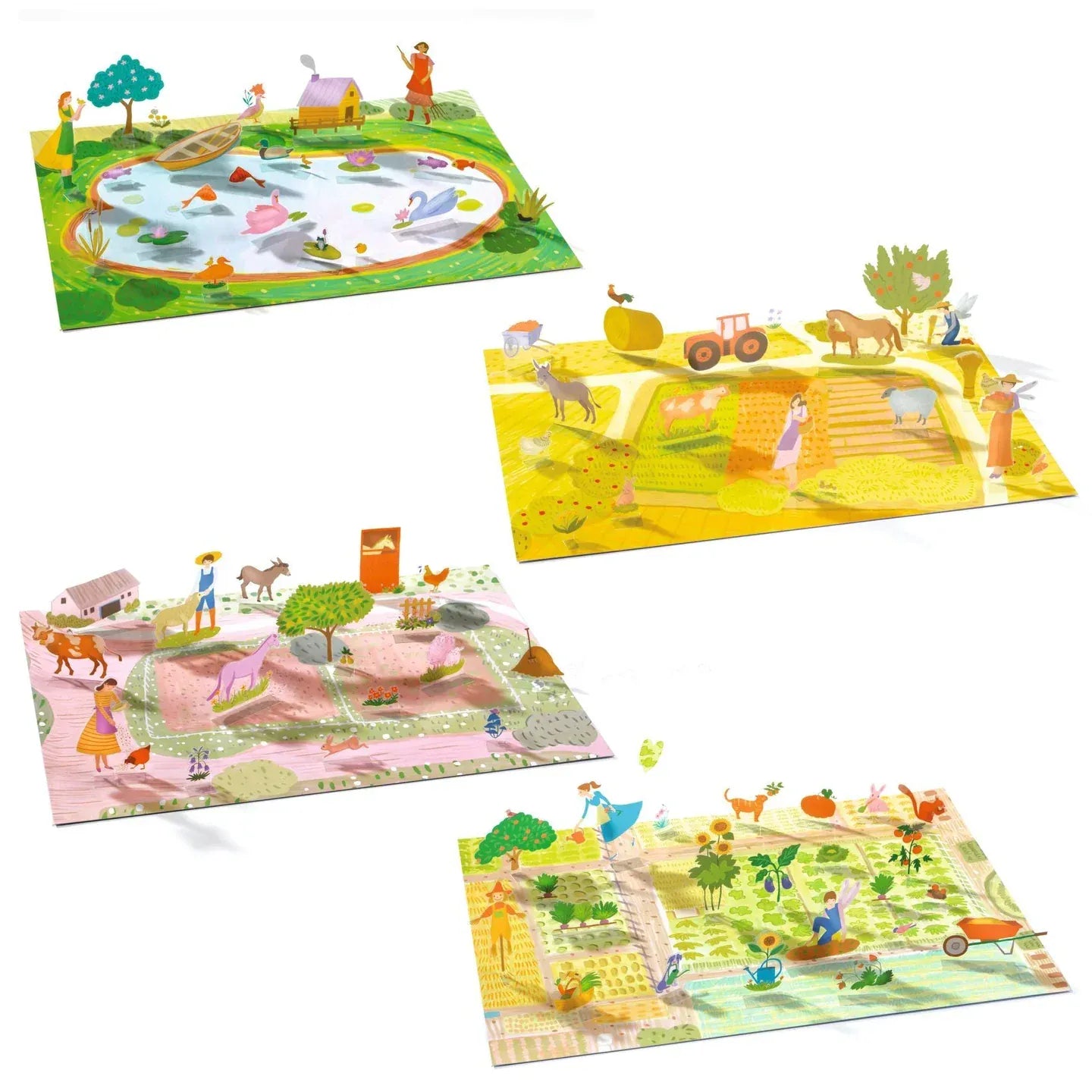 Farm Lift Up Stickers Djeco Lil Tulips