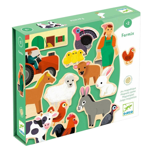 Farmix Wooden Magnets Djeco Lil Tulips