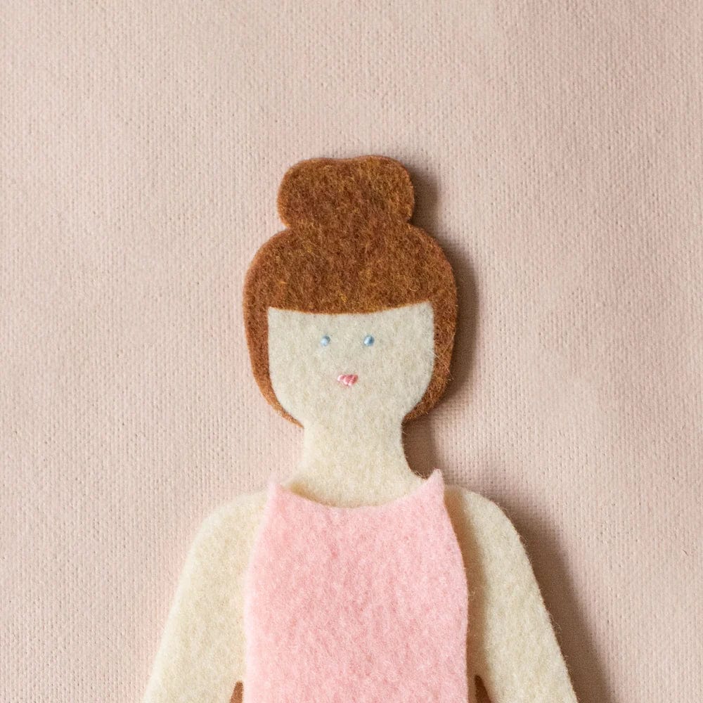 Felt Doll Starter Girl - Cinnamon lowercase toys Lil Tulips