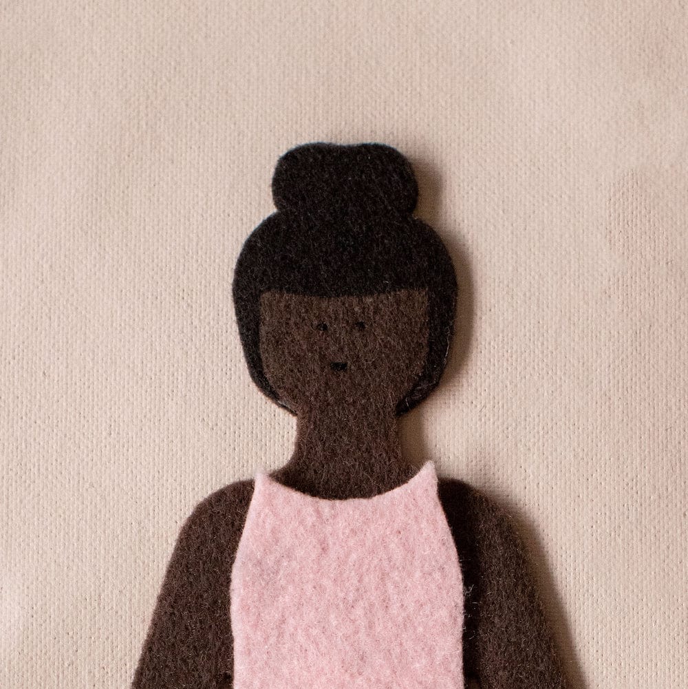 Felt Doll Starter Girl - Cocoa lowercase toys Lil Tulips