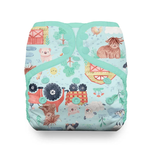 Ferm-stockin Snap Natural One Size Pocket Diaper Thirsties Lil Tulips