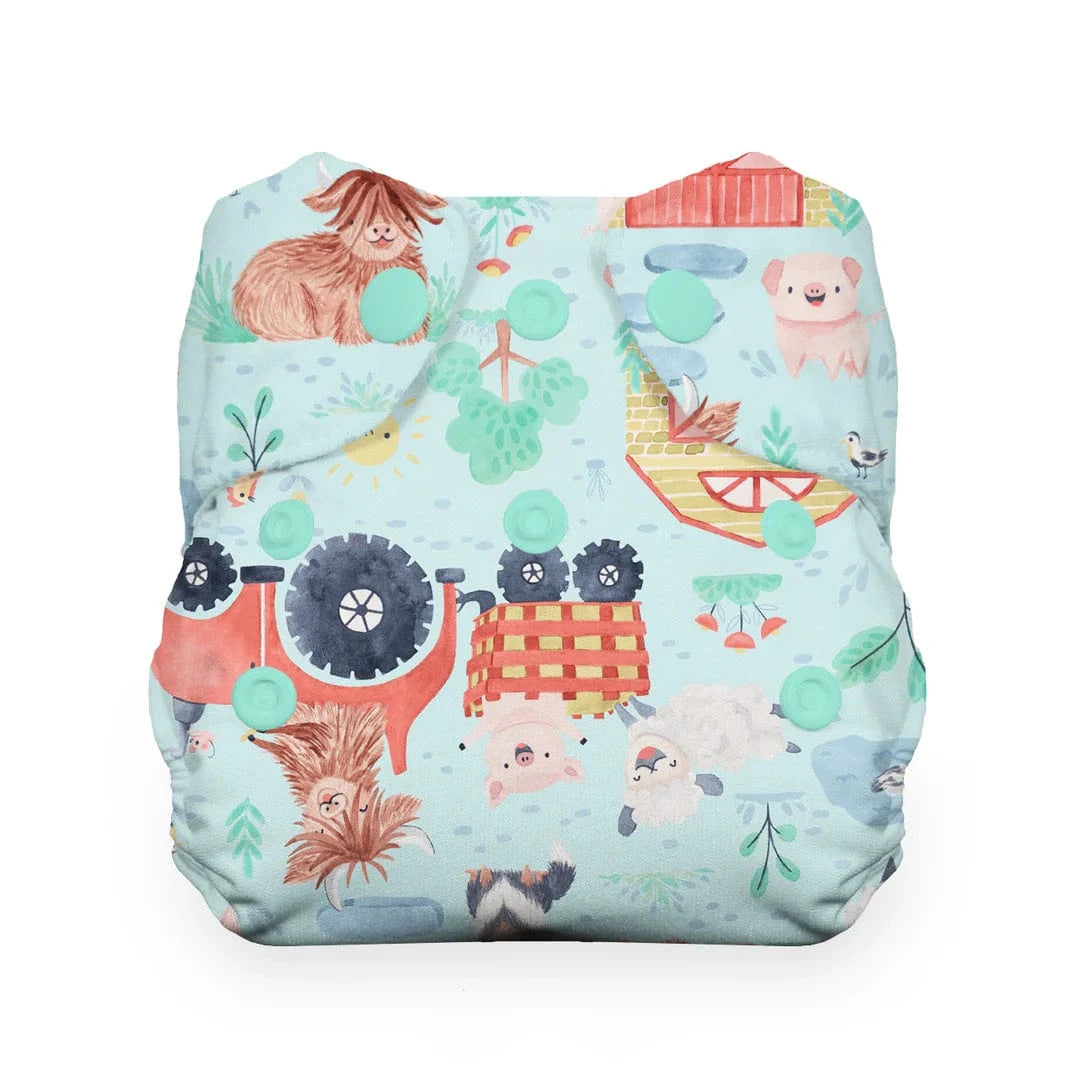 Ferm-stockin Snap Newborn All In One Thirsties Lil Tulips