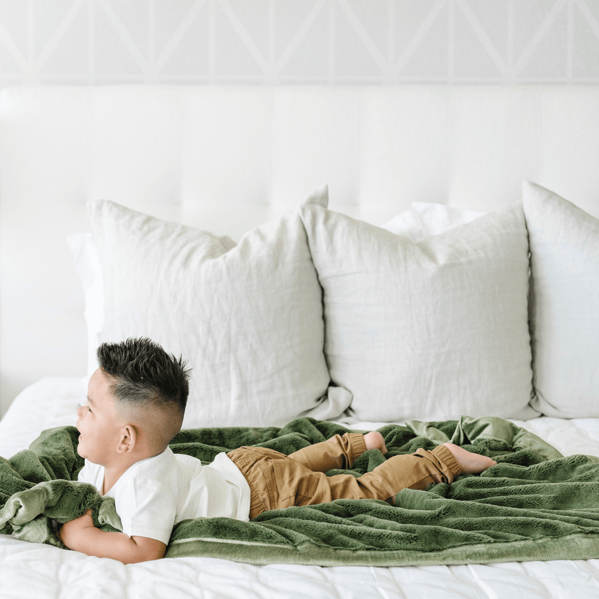 Fern Lush Receiving Blanket Saranoni Lil Tulips