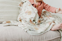 Ferra Knit Swaddle Blanket Copper Pearl Lil Tulips
