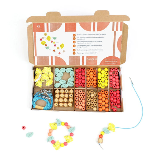 Festival Bracelet Making Kit (In Box) Cotton Twist Toy Craft Kits Lil Tulips