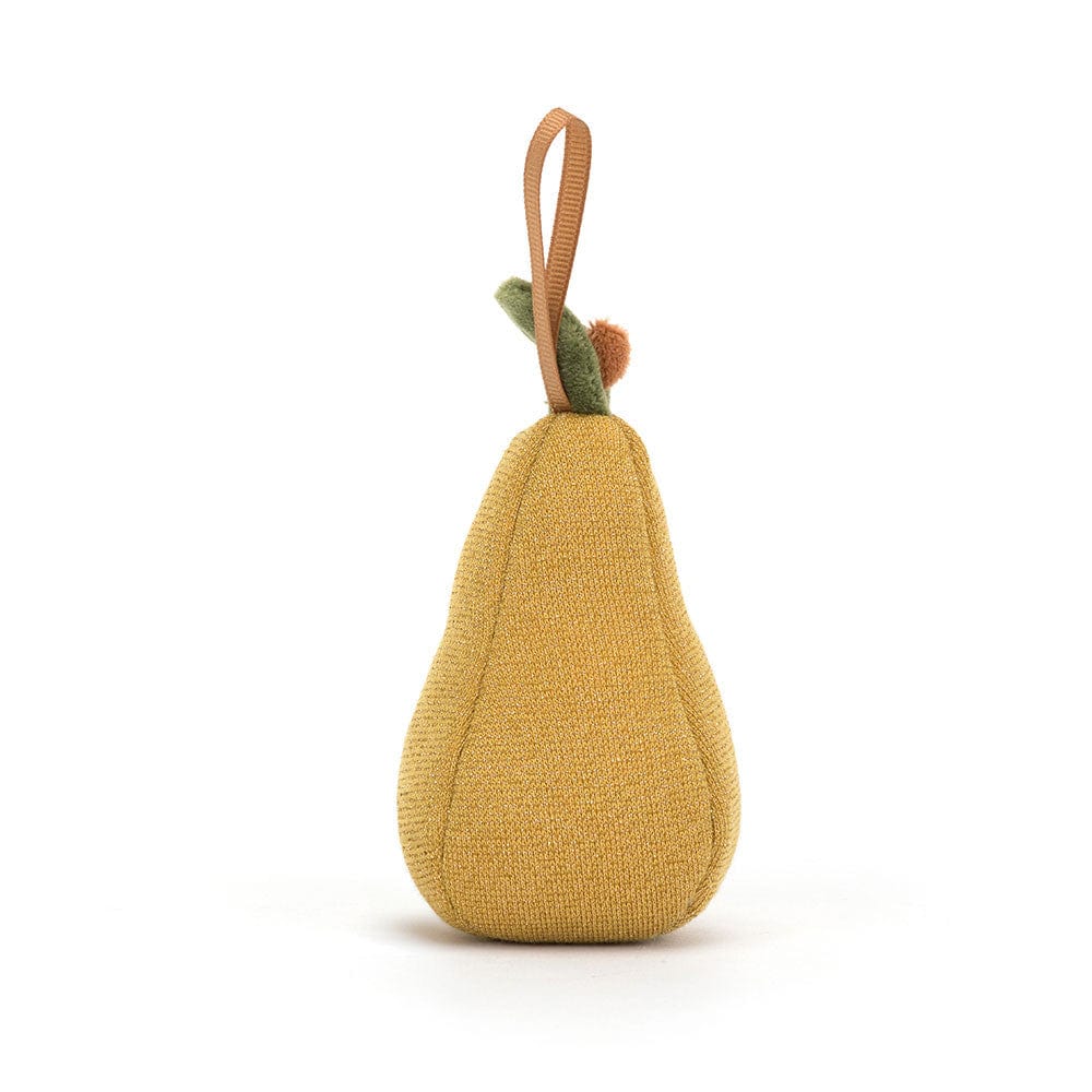 Festive Folly Pear Ornament Decoration Jellycat Stuffed Animals Lil Tulips