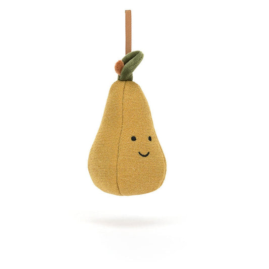 Festive Folly Pear Ornament Decoration Jellycat Stuffed Animals Lil Tulips
