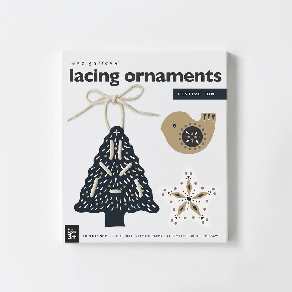 Festive Fun Lacing Ornaments Wee Gallery Lil Tulips