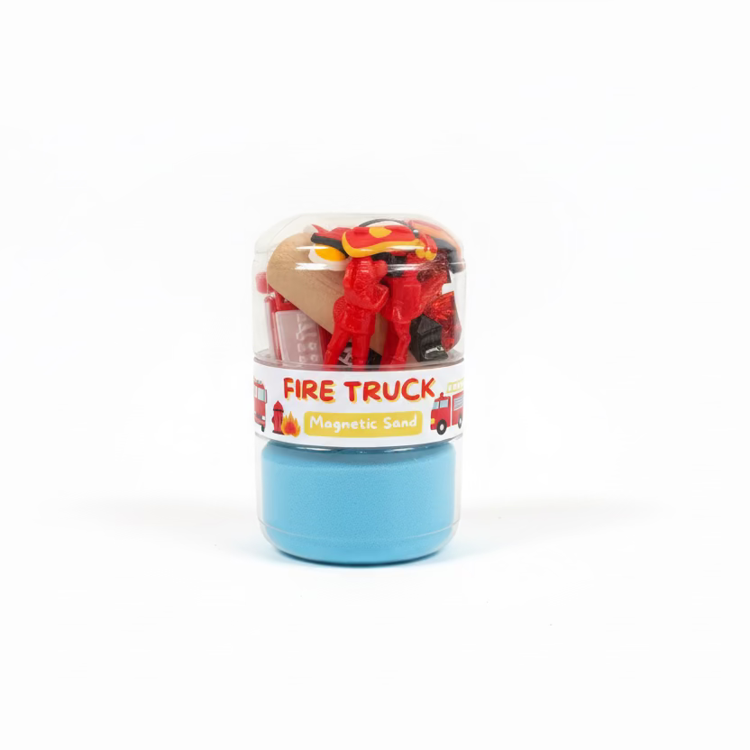 Fire Truck Sand Jar Play Play Dough Lil Tulips
