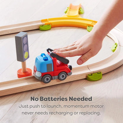 Fire Truck with Ladder with Momentum Motor haba Lil Tulips