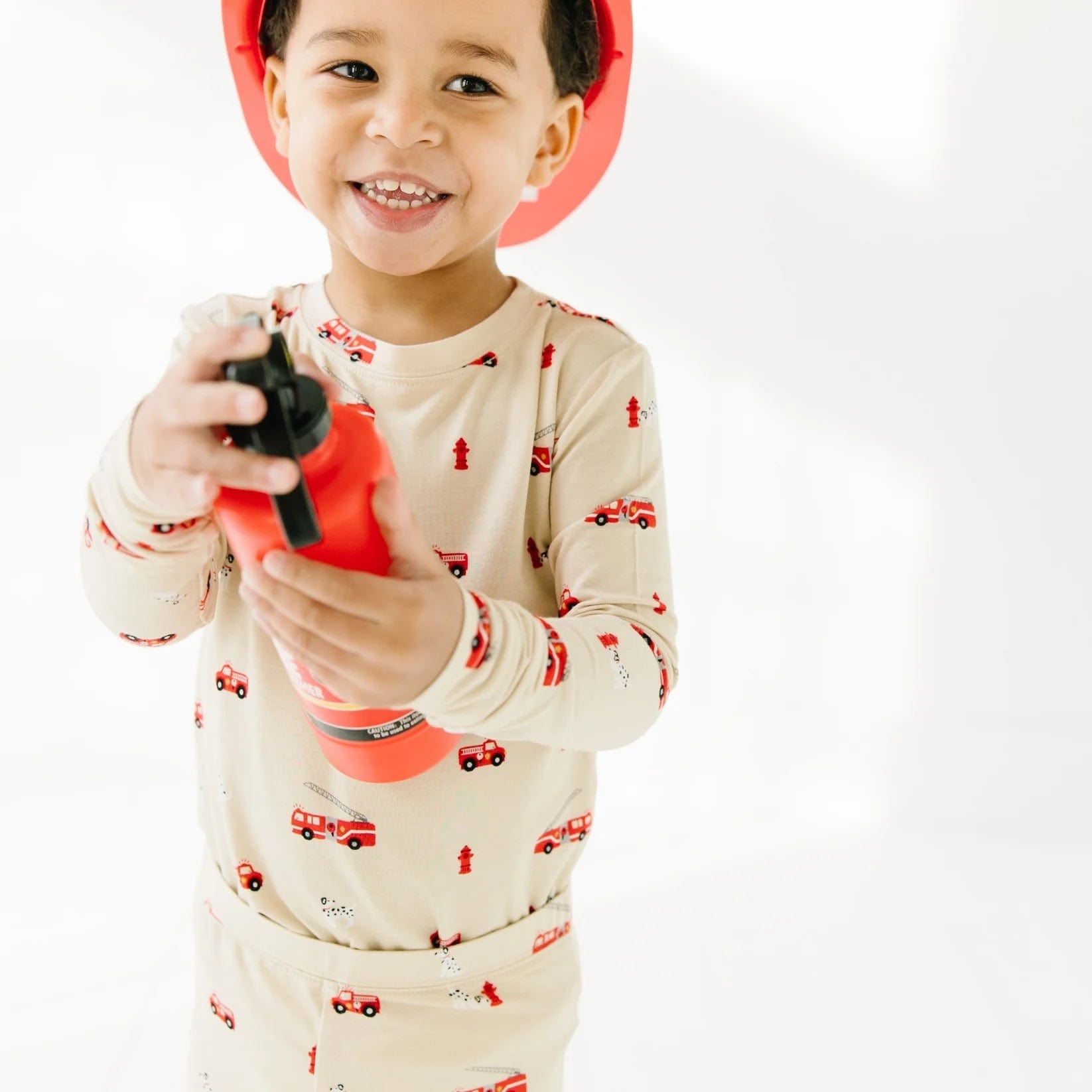Firetrucks Two-Piece Set Brave Little Ones Lil Tulips