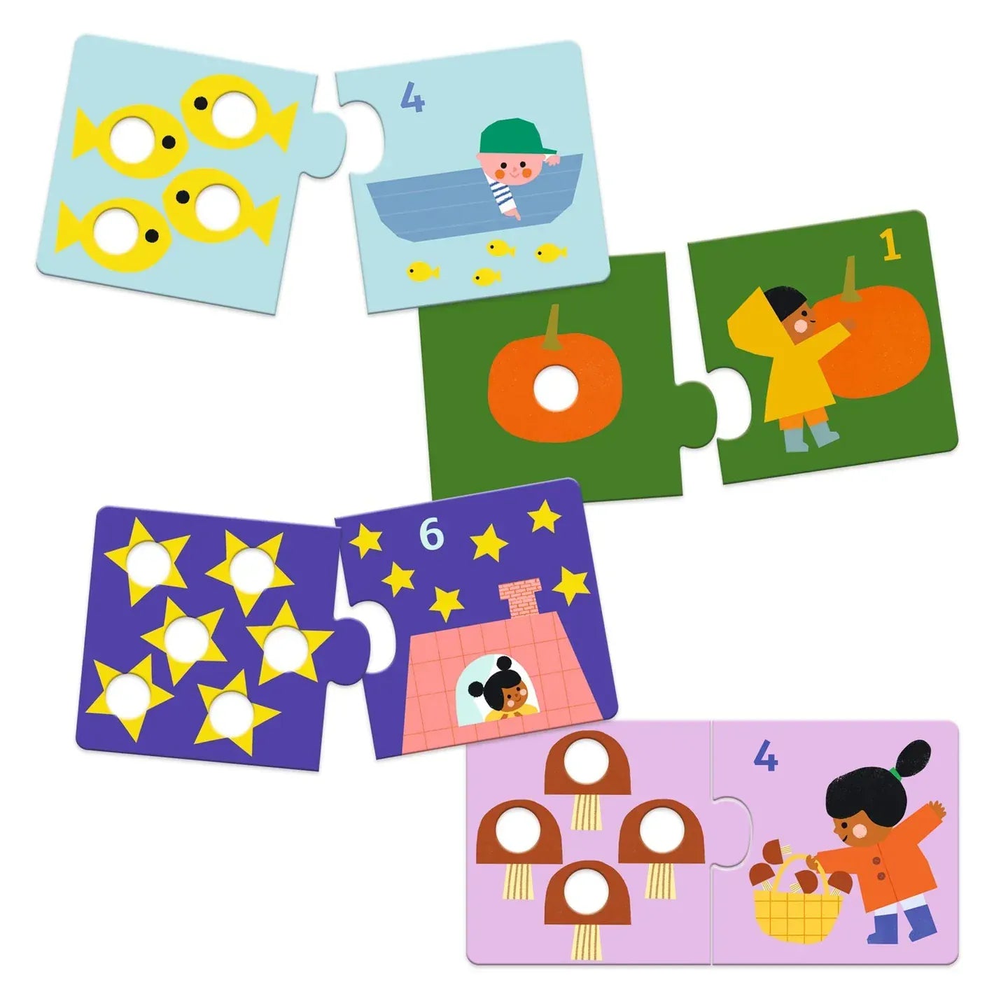 First Figures Puzzle Duo Matching Activity Djeco Lil Tulips