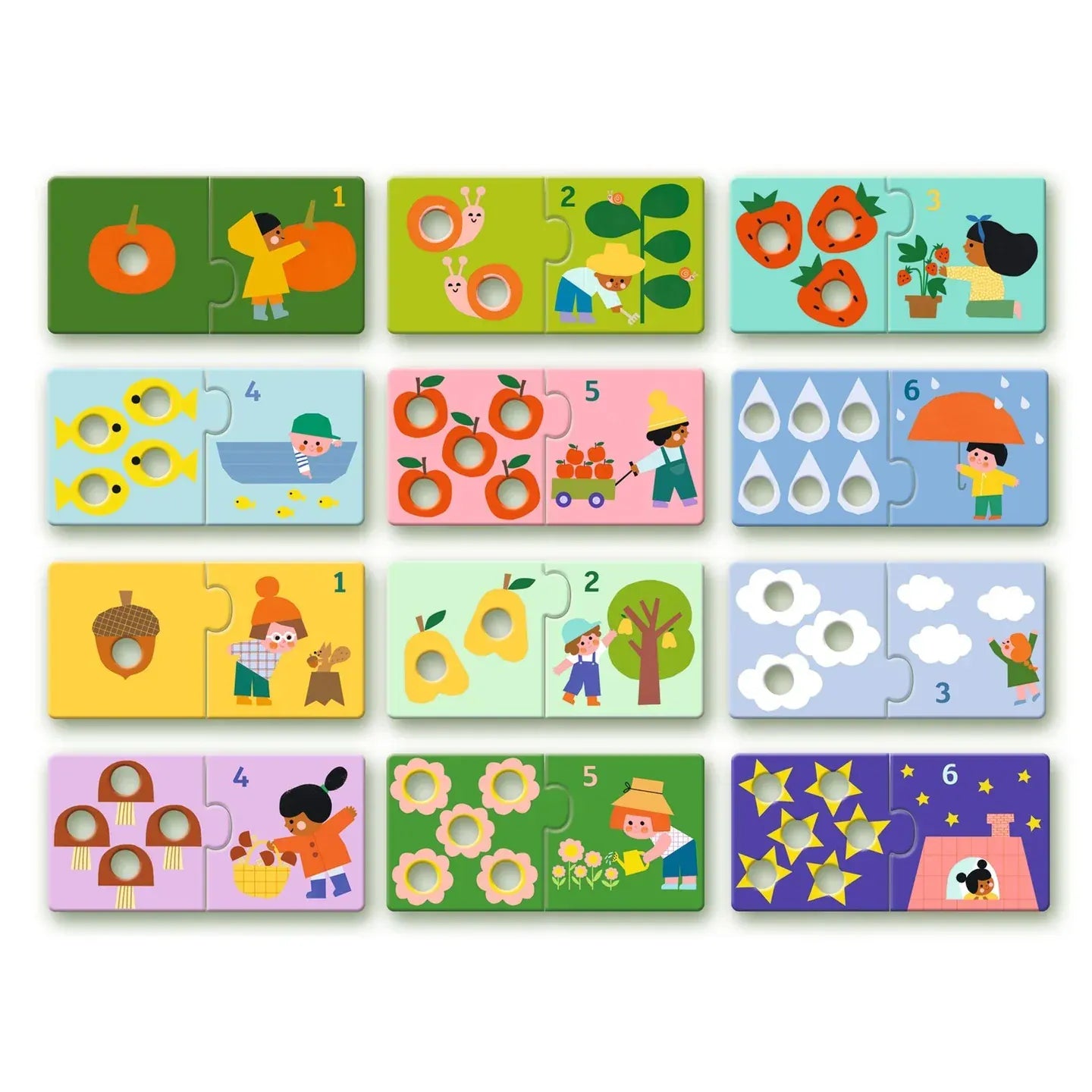 First Figures Puzzle Duo Matching Activity Djeco Lil Tulips