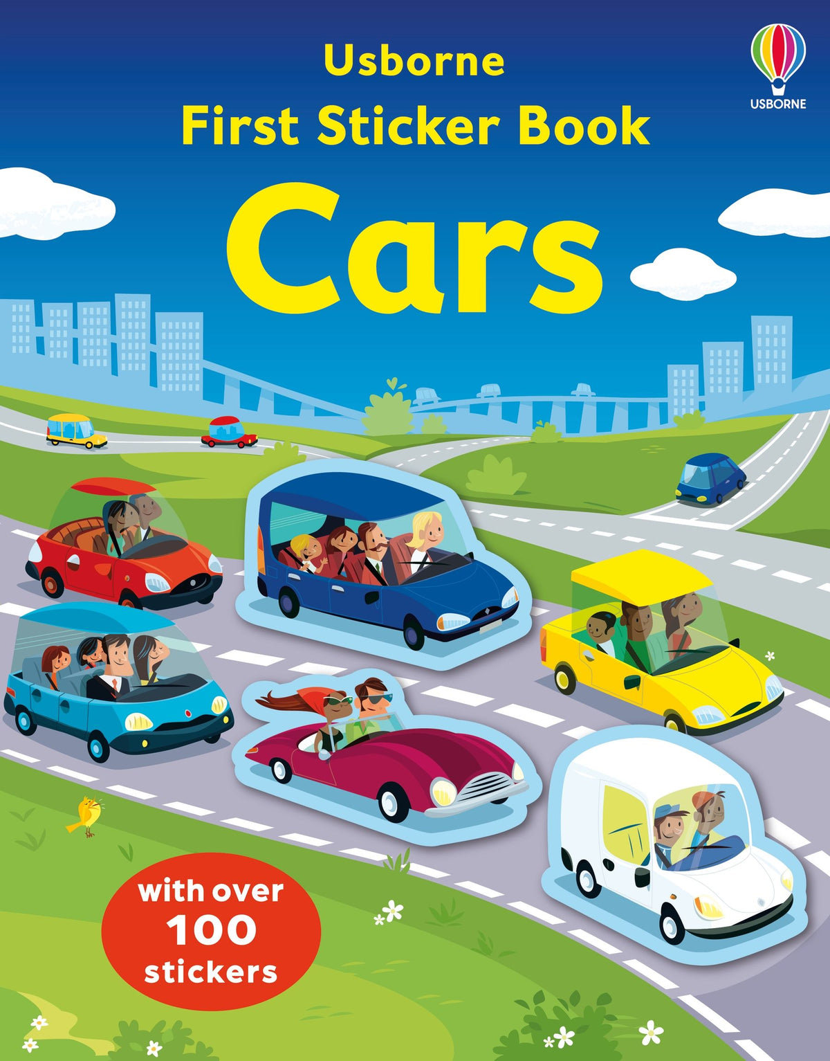 First Sticker Book Cars — Usborne book cover